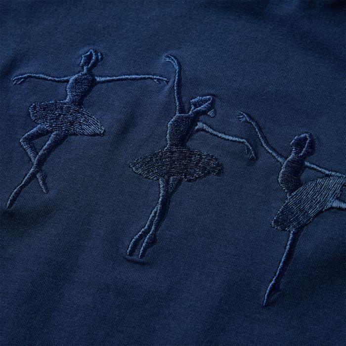 T-shirt enfants à manches longues ballerines 2 couleurs et 5 dimensions disponibles