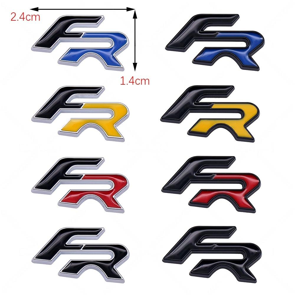 1Pc 3D Metal Car Steering Wheel Emblem Badge Sticker for Mk2 Mk3 Ateca Ibiza Leon VZ Cupra Tarraco Alhambra Exeo Arona Formula Race