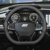 For Knewstar 001 2024 2025 2026 D-shape Steering Wheel Cover Leather Protector Anti Slip Wear-resistant Decorative Accessories