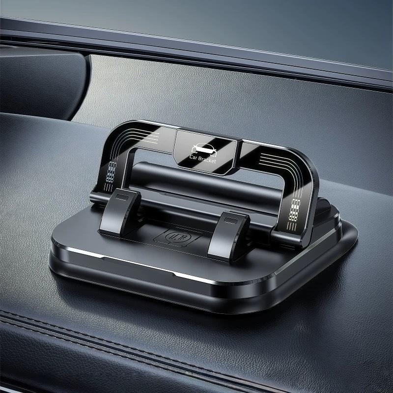 1Pcs Easy Install Vehicle Mobile Phone Holder 360° Rotatable Universal Car Phone Holder With Number Plate Dashboard Mount