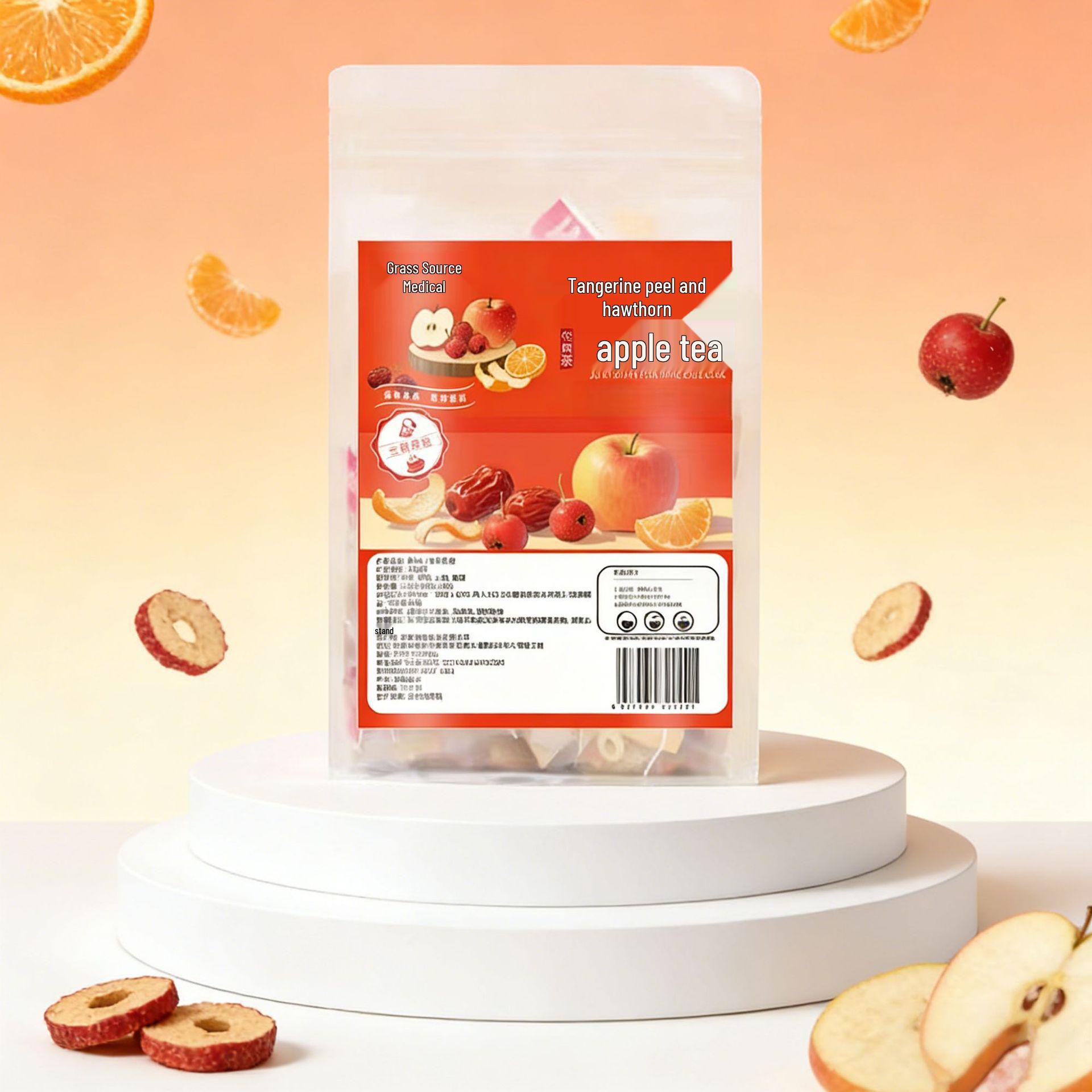 Apple Hawthorn Flower Tea with Dried Tangerine Peel - Small Pack