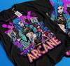 Jinx Arcane T-Shirt Japanese Anime Cartoon Jinx Arcane Graphic T-Shirt Gift 386