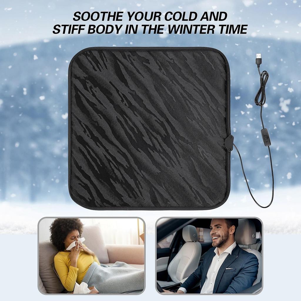 Winter USB Elektrische Heizdecke Heizung Automobil Sitzkissen Heizkissen Sofa Stuhl Wärmer Heizdecke Für Auto Büro Wärmer