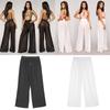 Women's Sexy Boho Mesh Sheer Pants Cover Up For Beach Pool Parties