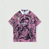 2026 summer new men's short-sleeved polo shirt with 3D angel print suitable for street casual fashion polo shirt