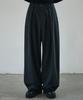 Seukeulaeteulpigsel Reverse Pleated Slacks [Charcoal Stripe]