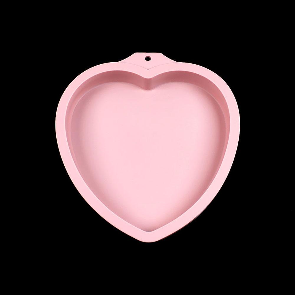 Silicone World 6/8 Inch Silicone Cake Molds DIY Mousse Rainbow Layered Cake Mold Round Heart Shaped Baking Tray Baking Tools