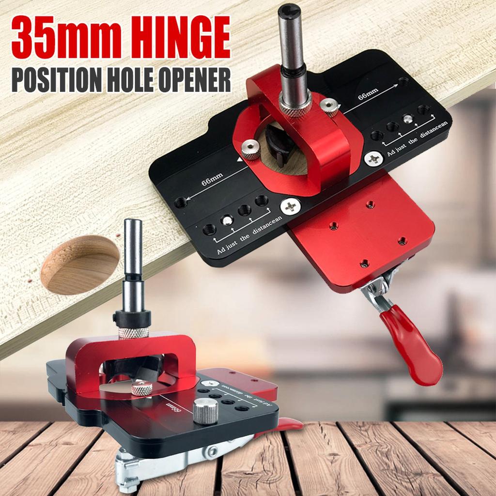 Woodworking 35mm hinge hole opener, cabinet door panel hinge hole punching positioner