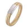 WISH Popular Men's Titanium Steel Leather Fashion Bracelet Accessories