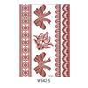 Beauty Sticker Vermilion Lace Tattoo Sticker Waterproof Tattoo Sticker