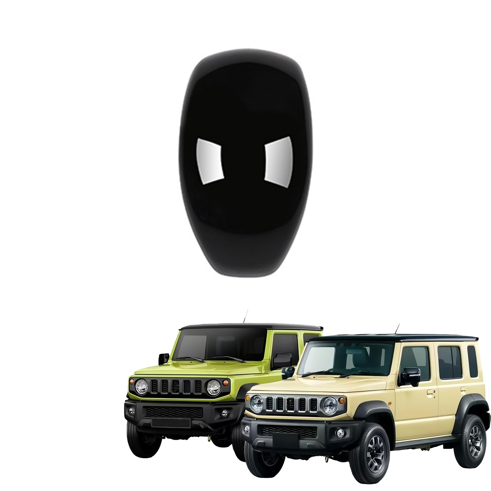 Kryzoniy Jimny Nomad JC74 Custom Center Console Shift Knob Interior Parts for Jimny Nomad JB64W/JB74W Parts, Cover, (Piano Black)