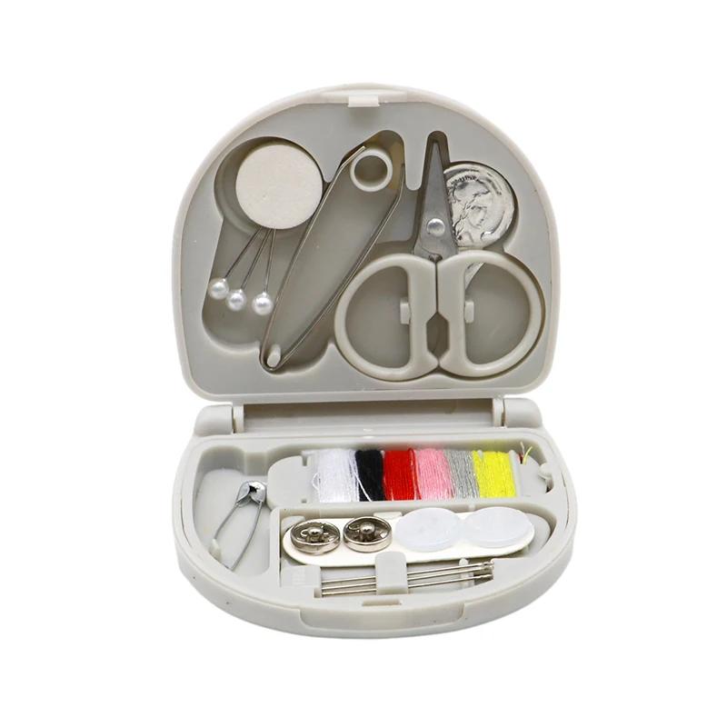 1Box Portable Mini Travel Household Sewing Box Set Sewing Kit Storage Bags Sundries Organizer Home Tools Sewing Accessories