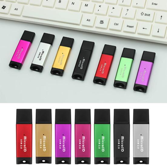 High Speed USB SD TF TransFlash 2 Micro Memory Storage Card Reader Adapter