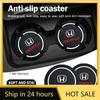 For Honda 1/2pcs Car Heat-resisting Coaster Silica Gel Water Cup Slot Dirt Pad For Honda Pilot Odyssey Jazz Accord City Civci CR