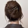 2024 Retro Gradient Twist Bead Hair Clip - Elegant Women's Updo Accessory
