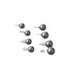 Retro Tahiti Style High-Luster Pearl Stud Earrings with 925 Silver Needle
