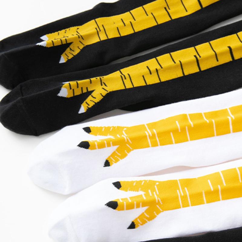 Funny Chicken Paw Stocking Over-knee Pressure Thin Leg Long Stockings Women Middle Socks Girls Socks