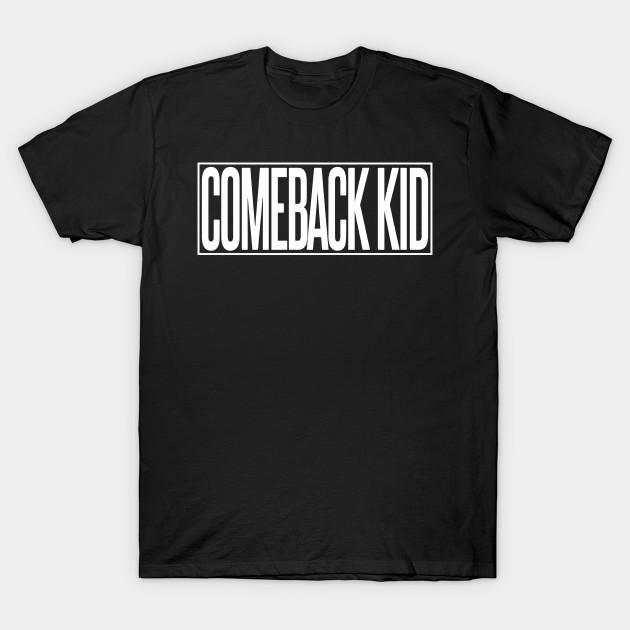 

Men Black Print T-shirt Comeback Kid No-Cut Transfer Paper Print Cotton Tshirt S чорний