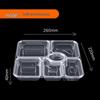 Jiwanggu Einweg-Lunchbox mit 6 Fächern