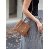 Mina20 erste Schicht Samt Litschi-Muster Kalbsleder Hohlraum Weißer Stahl-Beschlag mit einzelnem Schulter-Crossbody-Schultergurt Französisch Hohlraum