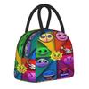 Geometry Cube Game Accessories Insulated Lunch Bag For Outdoor  Food Storage Bag Portable Cooler Thermal Lunch Box