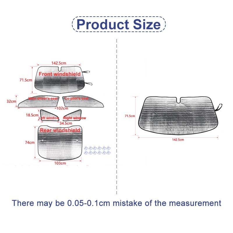 Car  Windshield Sunshade Window Shade Foldable Sun Visor Cover Fit for Ford Mustang 2015 Up Car Accessories