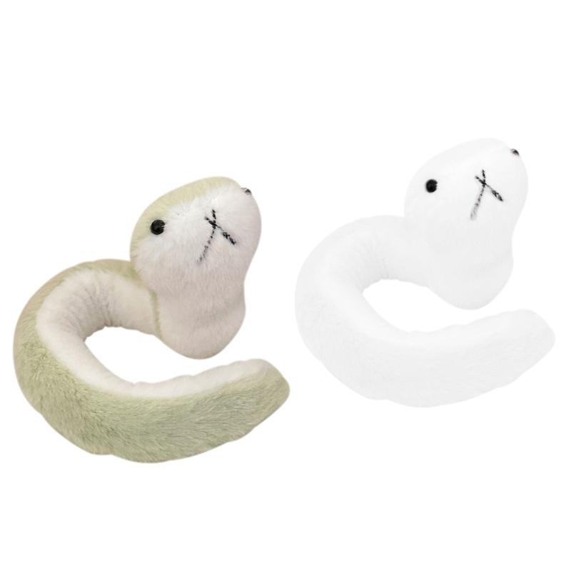 Stuffed Animals Cartoon Snake New Year Mascots Toy Soft Snake Figure 2025 Snake Mascots Photostudio Props