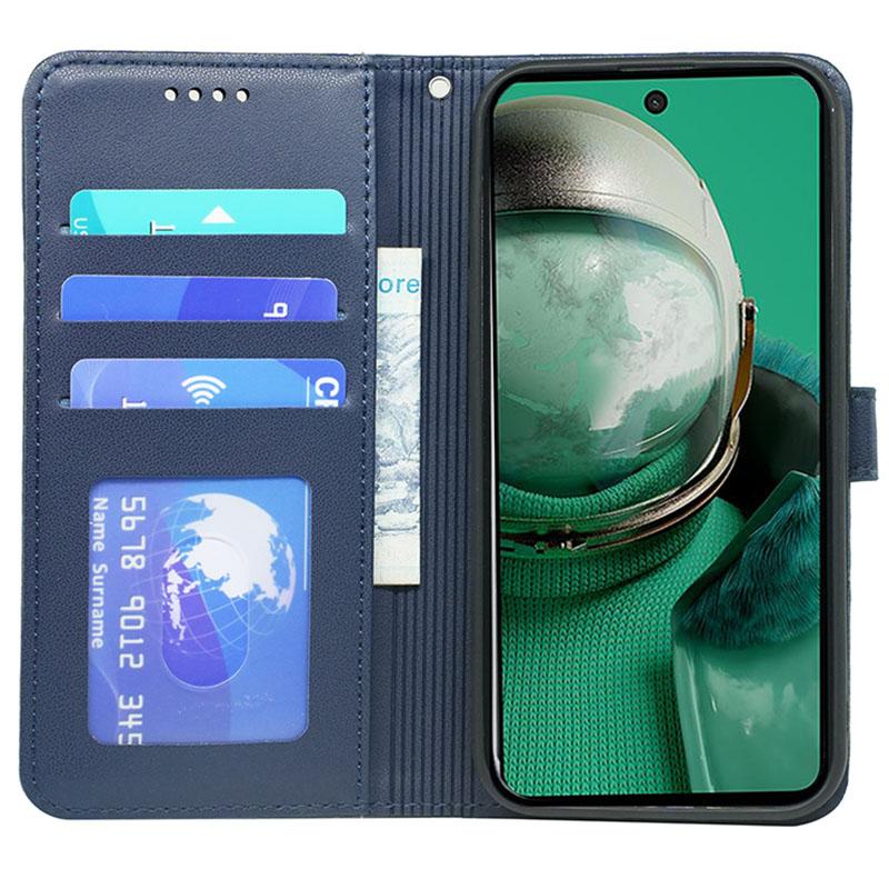 

HX02 For HMD Pulse Pro Case Wallet Leather Phone Cover with Strap Blue