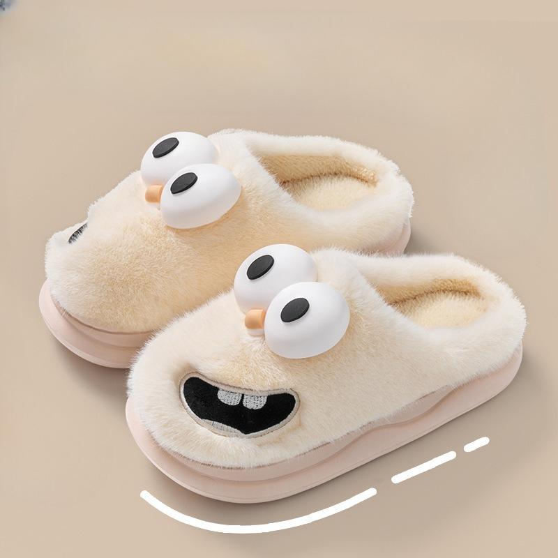 New Cotton Shoes, Anti-slip and Warm Indoor Home, Plush Slippers, Women's Shoes