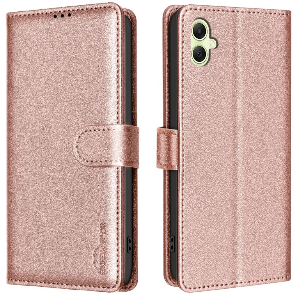 BINFEN COLOR BF32 For Samsung Galaxy A06 4G Case PU Leather Litchi Texture Phone Cover