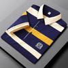 STORN New Summer Men Classic Striped Polo Mens Cotton Short-Sleeved Embroidered Business Casual Hot Polo Shirt