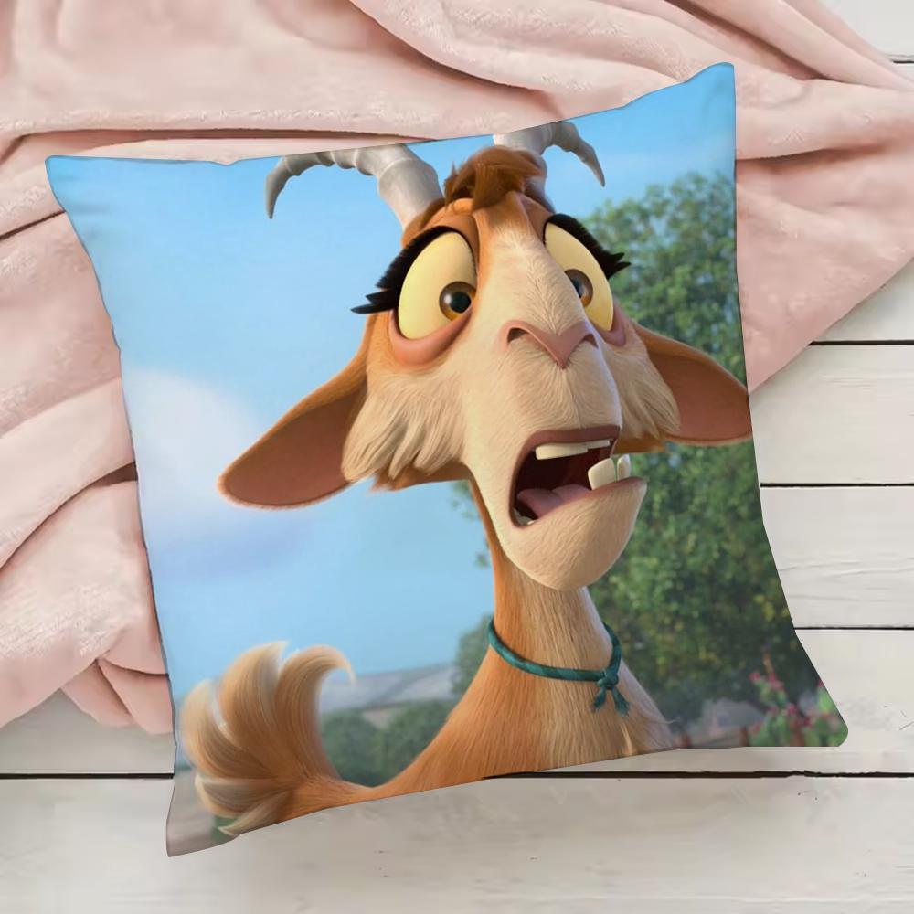 Niedlicher Cartoon Ferdinand Kissenbezug Kissenbezug Anti-Hausstaubmilben Kissen Unsichtbarer Reißverschluss seidiger kurzer Plüsch Sofakissenbezug