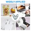 20Pcs Sublimation Blanks Paper Clips 3inch Compact Sublimation Acrylic Transparent Paper Clips for Heat Transfer DIY Design
