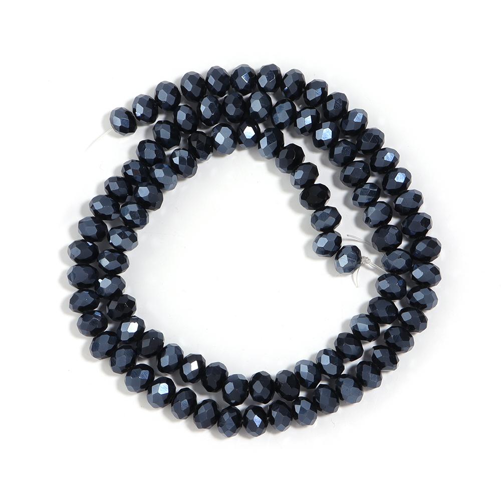 3/4/6/8/10mm Faceted Black Crystal Beads Hematite Glass Loose Spacer Beads For Jewelry Making DIY Necklace Bracelets Accessories