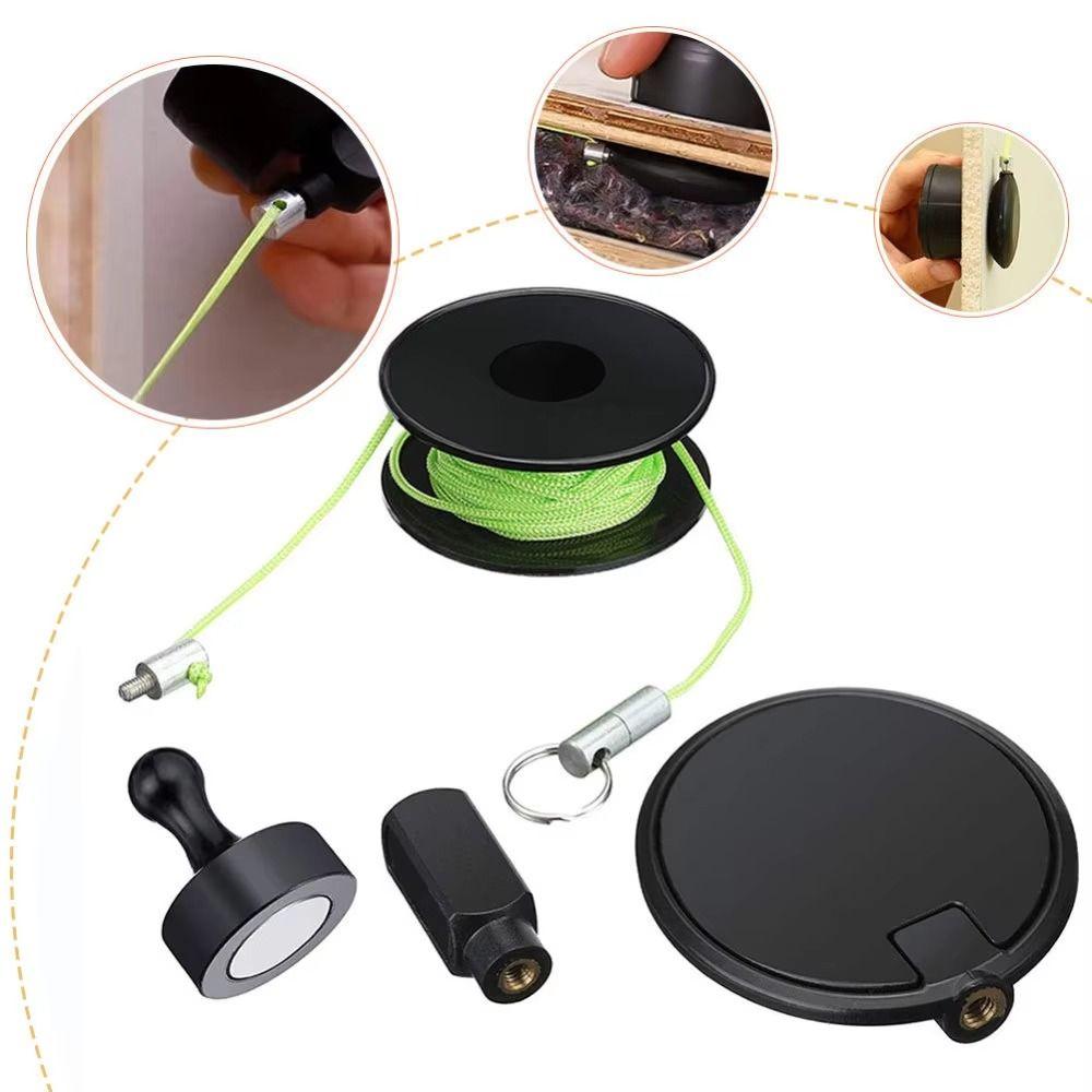 Magnetic Magnetic Cable Puller Durable Nylon Nylon Pipe Conduit String Line Heavy Duty Electrician Tool Wiring Installation
