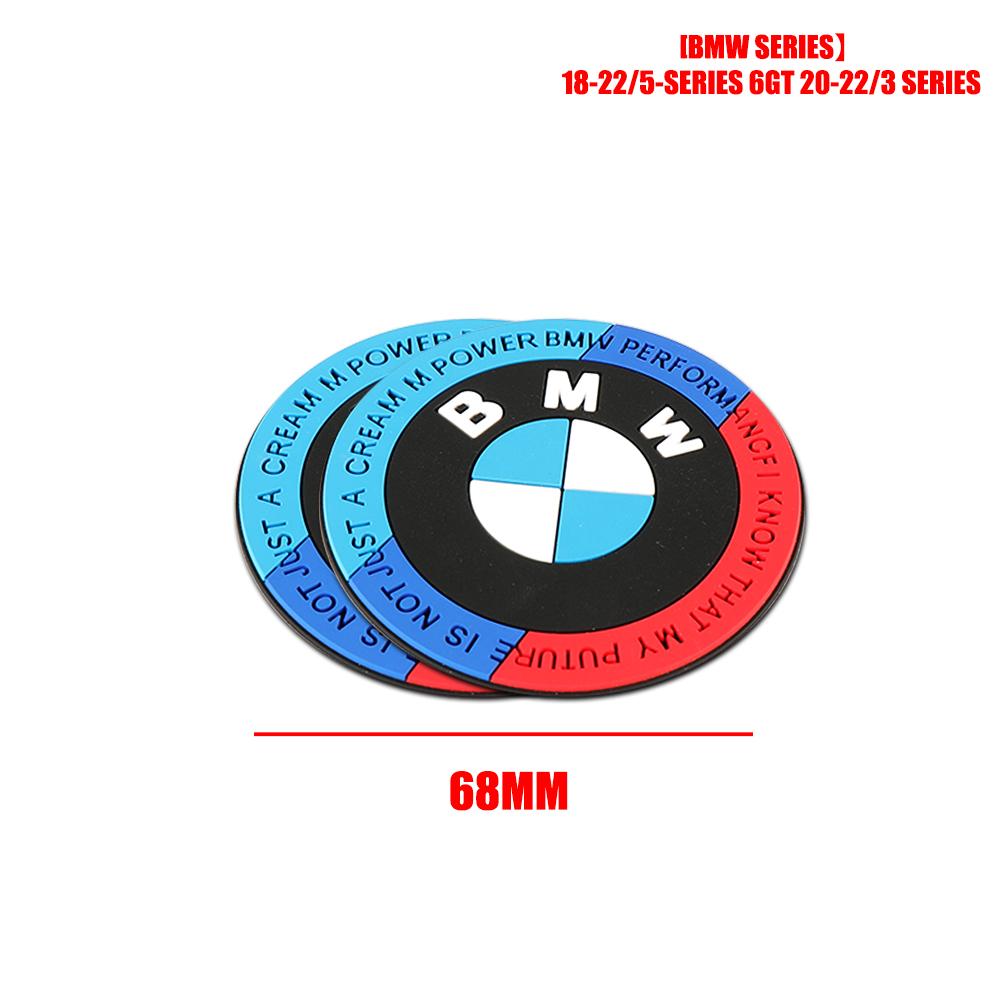 2Pcs Silica Gel Car Coaster Water Cup Anti-slip Pad Auto Accessories For Bmw M Performance E46 F10 E39 F20 E36 E90 E60 F30 X3 X5