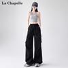 La Chapelle Women's High-Waist Wide-Leg Quick-Dry Cargo Pants