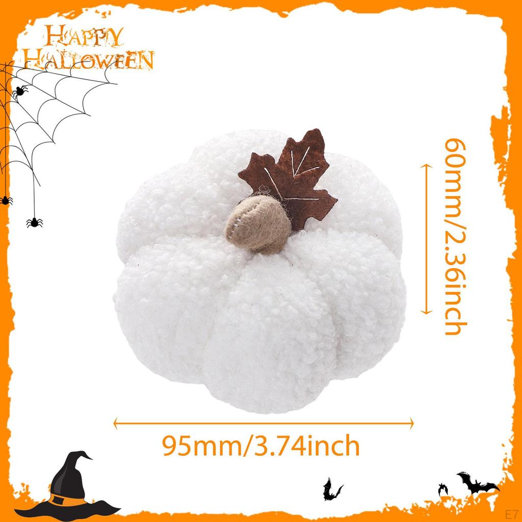 Artificial Pumpkin Realistic Table Centerpiece, Decorative Halloween Decor, Faux Fruit Display for