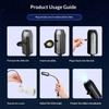 Portable Car Roof Atmosphere Lamp Moon Star Projector Light for Vehicle Bedroom Ceiling Party Decorative Night Light