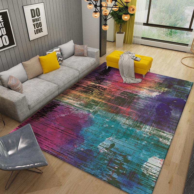 

Современный абстрактный художественный ковер для гостиной, легко чистящиеся коврики, складные коврики большого размера для спальни, балкона, гостиной 140*200cm