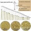 Small Copper-Plated Round Head Nails for Woodworking - Antique DIY Hardware Accessories