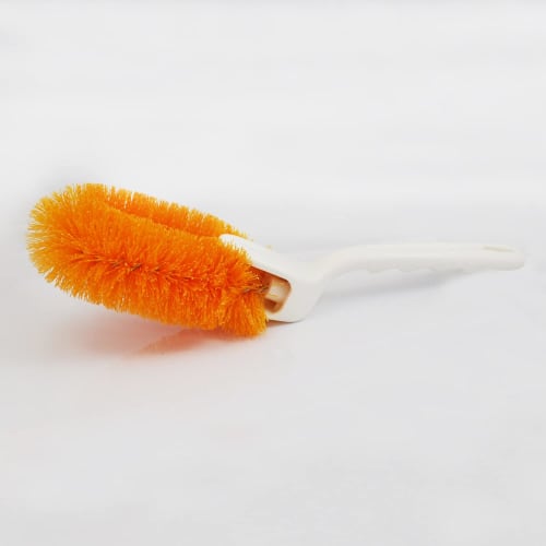 Takasago Honest Trash Brush, Hard, Medium, with Handle, Orange