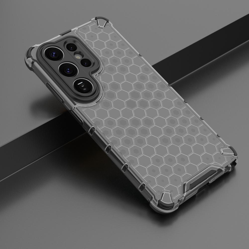 Transparent Honeycomb Military Shockproof Armor Case for Samsung S26 Ultra S25 Edge S24 S23 FE S22 Plus S21 FE A56 A36 A26 A16
