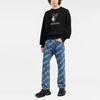 Off-White Caravaggio Hand Over Crewneck Black/Multicolor Men Tops OMBA035F21FLE0031084