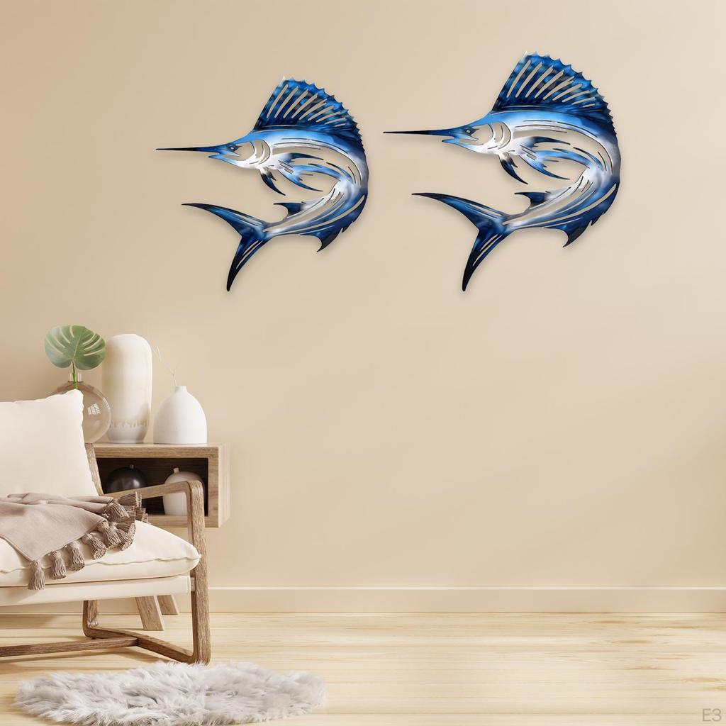 Wall Decoration Featuring Fish, with A Nautical Theme. Animal Ornament for The Living Room.
