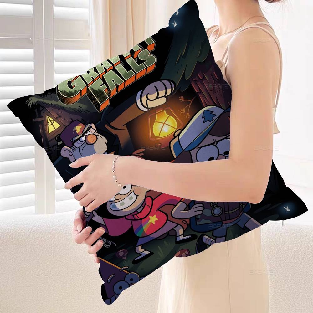 Мультяшный G-Gravity Милый F-Falls Дизайн наволочки Подушка Чехол декор Праздничный Декорат 12x12Inch