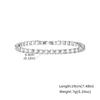 Vnox Tennis Bracelets for Women, 4mm Width Cubic Zircon Gold Silver Color Link Chain, Sparkly Luxury Stacking Party Jewelry Gift