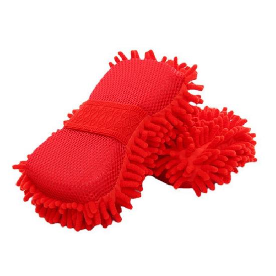 Car  Hand Wash Towel Microfiber Washing Gloves Coral Sponge Cleaning Tool