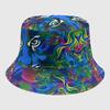 Dye Fisherman Tie Hat Uv Protection Assorted Colors Print Butterfly Cat Cap Leaf