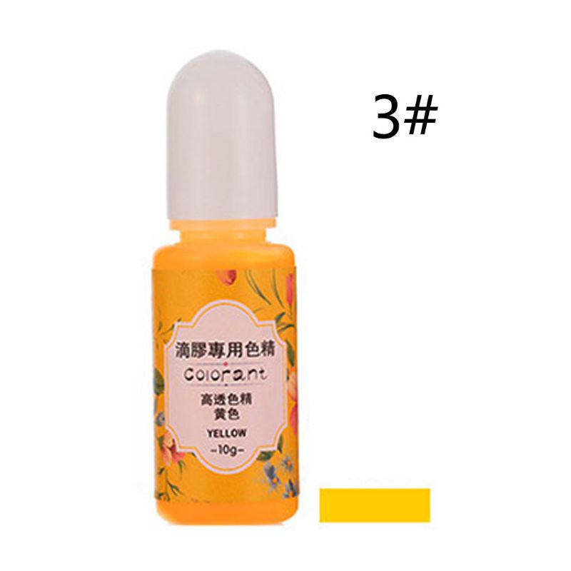 13 Colors Epoxy UV Resin Coloring Dye Liquid Epoxy Pigment Resin Colorant Fading Resistance10ml Translucent